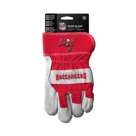 The Sports Vault The Sports Vault 7183101546 Tampa Bay Buccaneers the Closer Design Work Style Gloves 7183101546